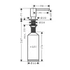 Мийка для кухні Hansgrohe S52 S520-F480 зі змішувачем Focus M41 з дозатором A41 сірий камінь-сталь (43358400)- Фото 5
