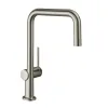 Мийка для кухні Hansgrohe S52 S520-F510 зі змішувачем Talis M54 чорний графіт-сталь (43359800)- Фото 3