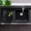 Кухонная мойка Hansgrohe S514-F450 1050х510 з сушилкою слева, черный графит (43314170)- Фото 2