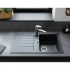 Мийка кухонна Hansgrohe S52, граніт, з крилом, накладна, чорний (43356170)- Фото 2