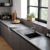 Кухонная мойка Hansgrohe S52, гранит, с крылом, накладная, черный (43356170)- Фото 3