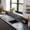Мийка кухонна Hansgrohe S52, граніт, з крилом, S520-F3, сірий (43356290)- Фото 3