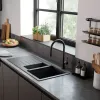 Кухонная мойка Hansgrohe S52, гранит, з сушилкою слева, черный графит (43357170)- Фото 3