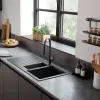 Мийка кухонна Hansgrohe S52, граніт, з сушилкою зліва, чорний графіт (43357170)- Фото 5