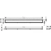 Решетка (наружная часть слива) для трапа Hansgrohe RainDrain Match 800 мм белый мат (56038700)- Фото 3