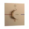 Термостат прихованого монтажу Hansgrohe ShowerSelect Comfort E 1 функція, матова бронза (15571140)- Фото 1