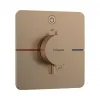 Термостат скрытого монтажа Hansgrohe ShowerSelect Comfort Q 1 функция, матовая бронза (15581140)- Фото 1
