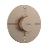 Термостат прихованого монтажу Hansgrohe ShowerSelect Comfort S 2 функції, матова бронза (15554140)- Фото 1