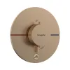 Термостат скрытого монтажа Hansgrohe ShowerSelect Comfort S HighFlow 1 функция, матовая бронза (15562140)- Фото 1
