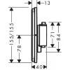 Термостат скрытого монтажа Hansgrohe ShowerSelect Comfort E HighFlow Matt Black (15575670)- Фото 2