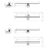 Трап для душа Hansgrohe RainDrain Allround 1200 мм сталь (56190800)- Фото 3
