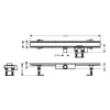 Трап для душа Hansgrohe RainDrain Compact Flat 800 мм сталь (56166800)- Фото 2