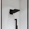 Верхний душ Hansgrohe Pulsify E 2jet EcoSmart квадратный 260х260 мм со стенным соединителем, черный матовий (24351670)- Фото 2