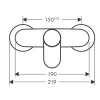 Смеситель для душа Hansgrohe Metris E хром (31670000)- Фото 3