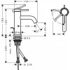 Смеситель для раковины Hansgrohe Tecturis S CoolStart EcoSmart+ без сливного гарнитура хром (73302000)- Фото 3