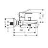 Смеситель для ванны Hansgrohe Metris E хром (31470000)- Фото 2