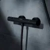 Змішувач для душу Hansgrohe Ecostat Fine з термостатом чорний матовий (13324670)- Фото 2