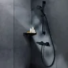 Змішувач для душу Hansgrohe Ecostat Fine з термостатом чорний матовий (13324670)- Фото 3