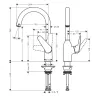 Змішувач для кухні Hansgrohe Focus M42 204 мм сталь- Фото 2