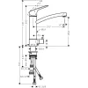 Змішувач для кухні Hansgrohe Logis M31 із доним клапаном хром- Фото 2