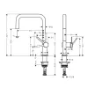Змішувач для кухні Hansgrohe Talis M54 хром (72844000)- Фото 4