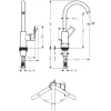 Змішувач для раковини Hansgrohe Rebris E зі зливним гарнітуром хром (72576000)- Фото 2