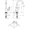 Смеситель для раковины Hansgrohe Rebris E со сливным гарнитуром хром (72576000)- Фото 2