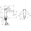 Змішувач для умивальника Hansgrohe Tecturis E EcoSmart+ білий з донним клапаном- Фото 2