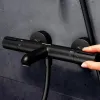 Змішувач для ванни Hansgrohe Ecostat Element з термостатом чорний матовий (13347670)- Фото 2
