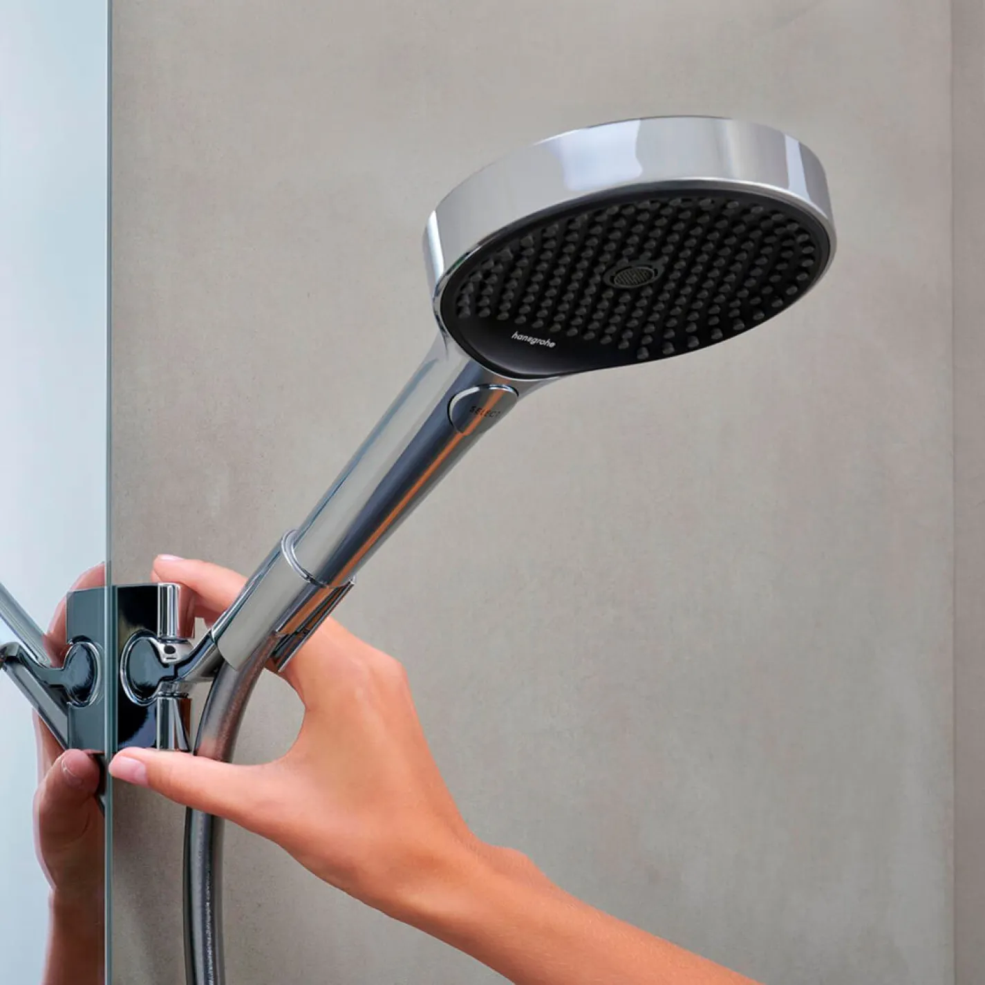 Душова система Hansgrohe Rainfinity Showerpipe 360 1jet з термостатом ShowerTablet 350, Chrome (26853000) - Фото 3