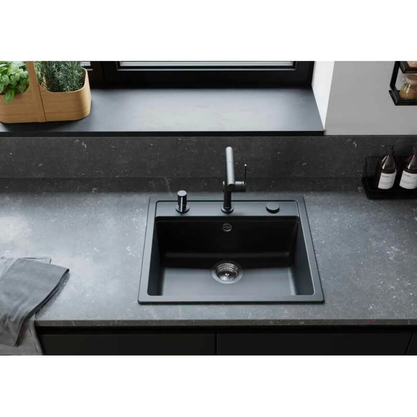 Мийка кухонна Hansgrohe S52, граніт, без крила, S520-F (43359290) - Фото 2