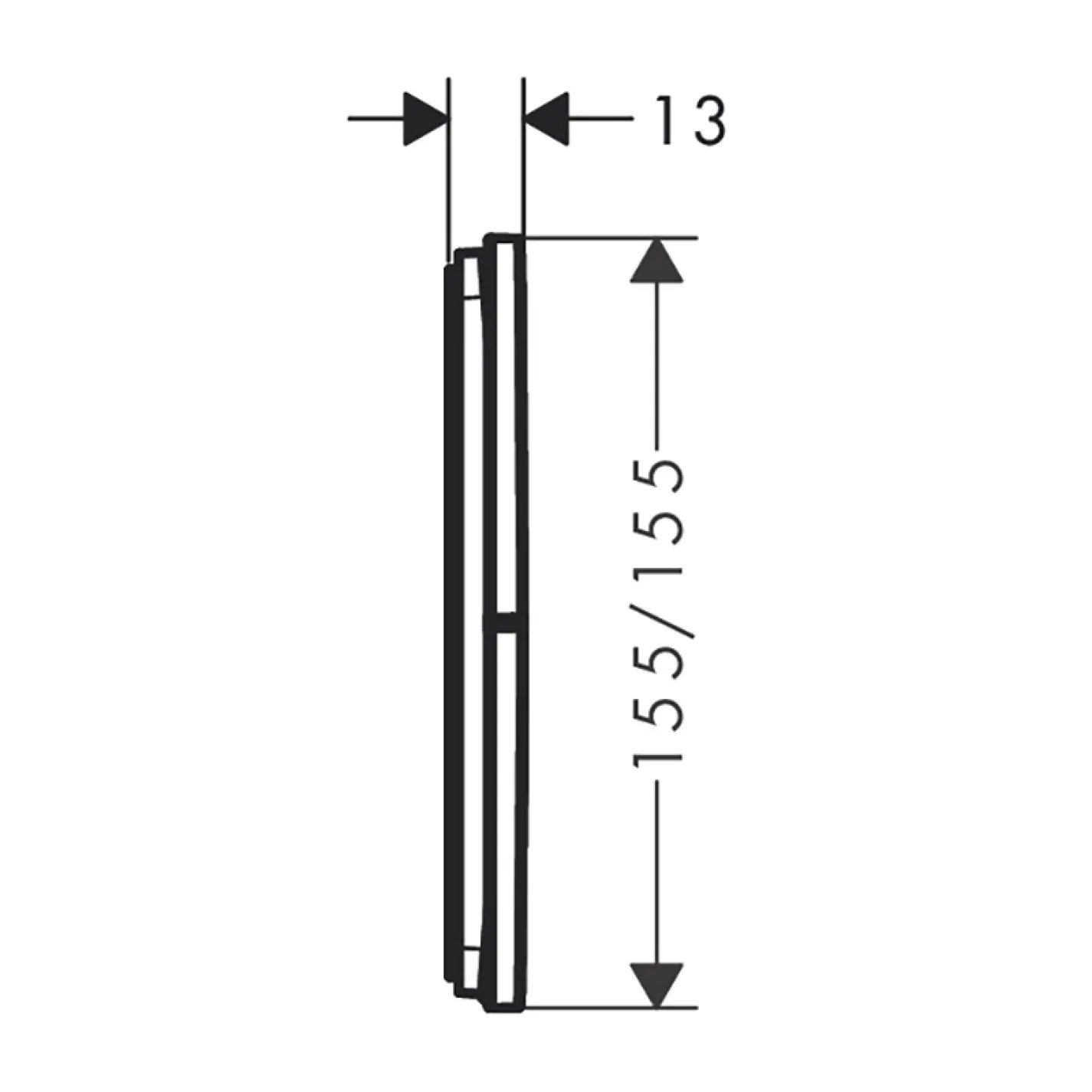 Переключатель потоков для душа Hansgrohe ShowerSelect Comfort E 3 функции, черный матовый (15573670) - Фото 1