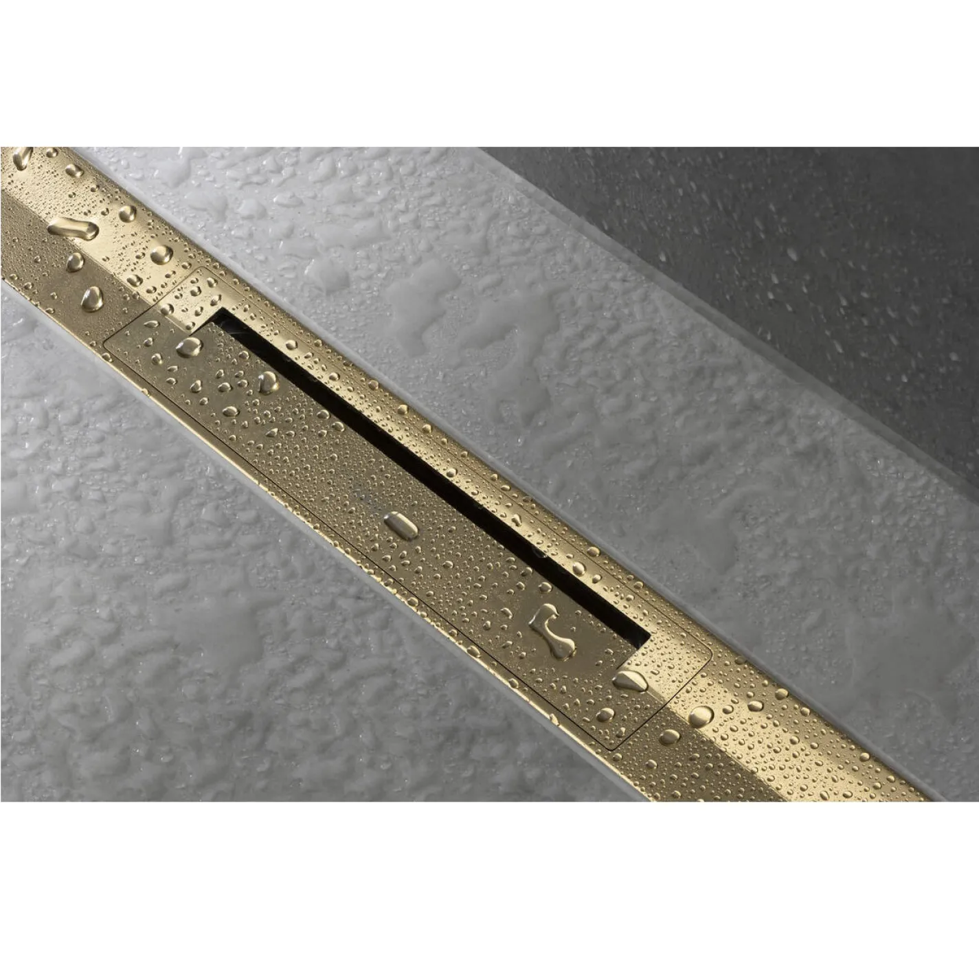 Решетка (наружная часть слива) для трапа Hansgrohe RainDrain Flex Wall 700 мм бронза (56043140) - Фото 3