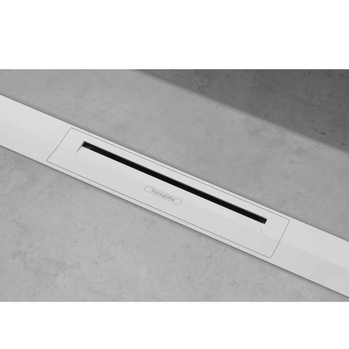 Решетка (наружная часть слива) для трапа Hansgrohe RainDrain Flex Wall 800 мм белый мат (56044700) - Фото 2