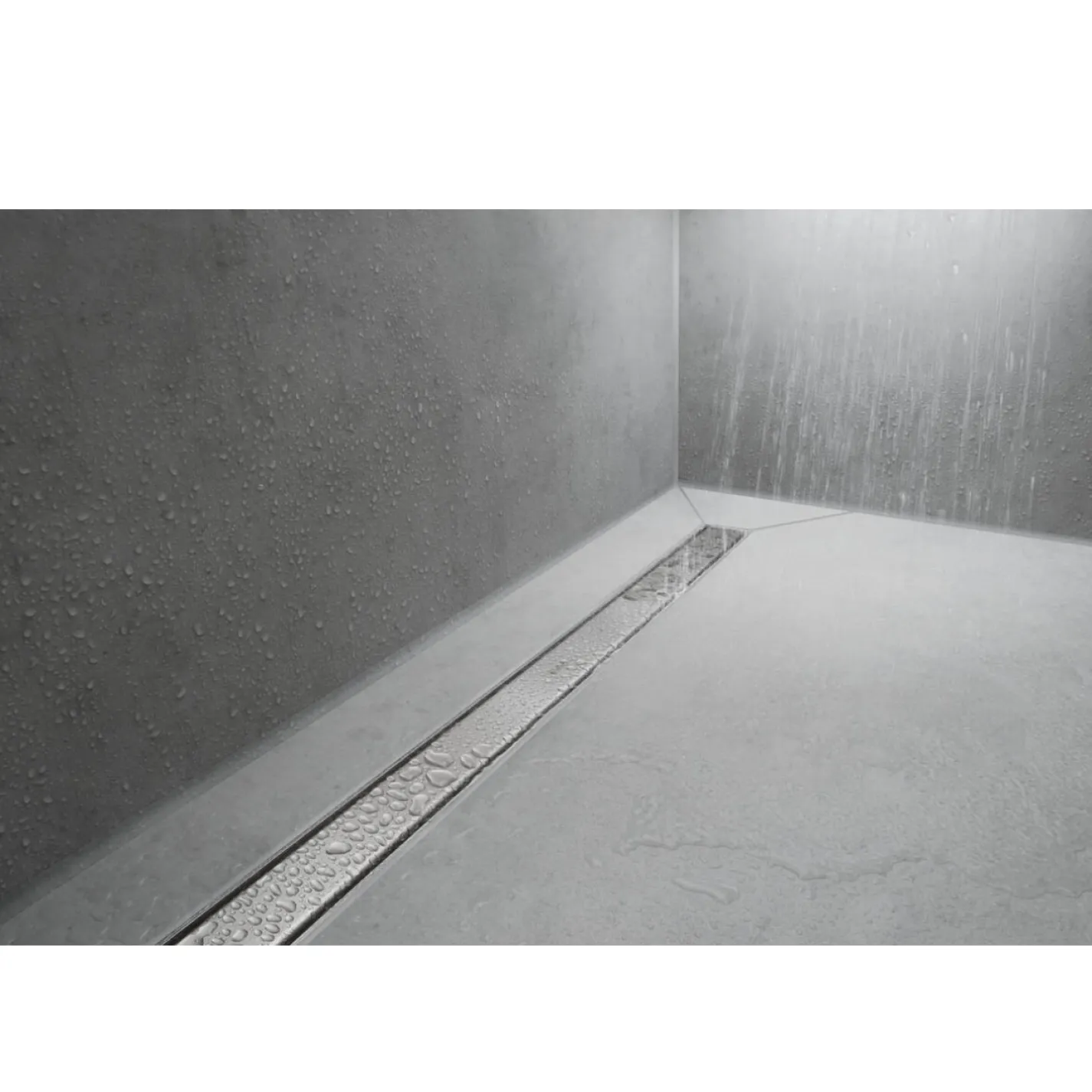 Решетка (наружная часть слива) для трапа Hansgrohe RainDrain Match 700 мм сталь (56037800) - Фото 1