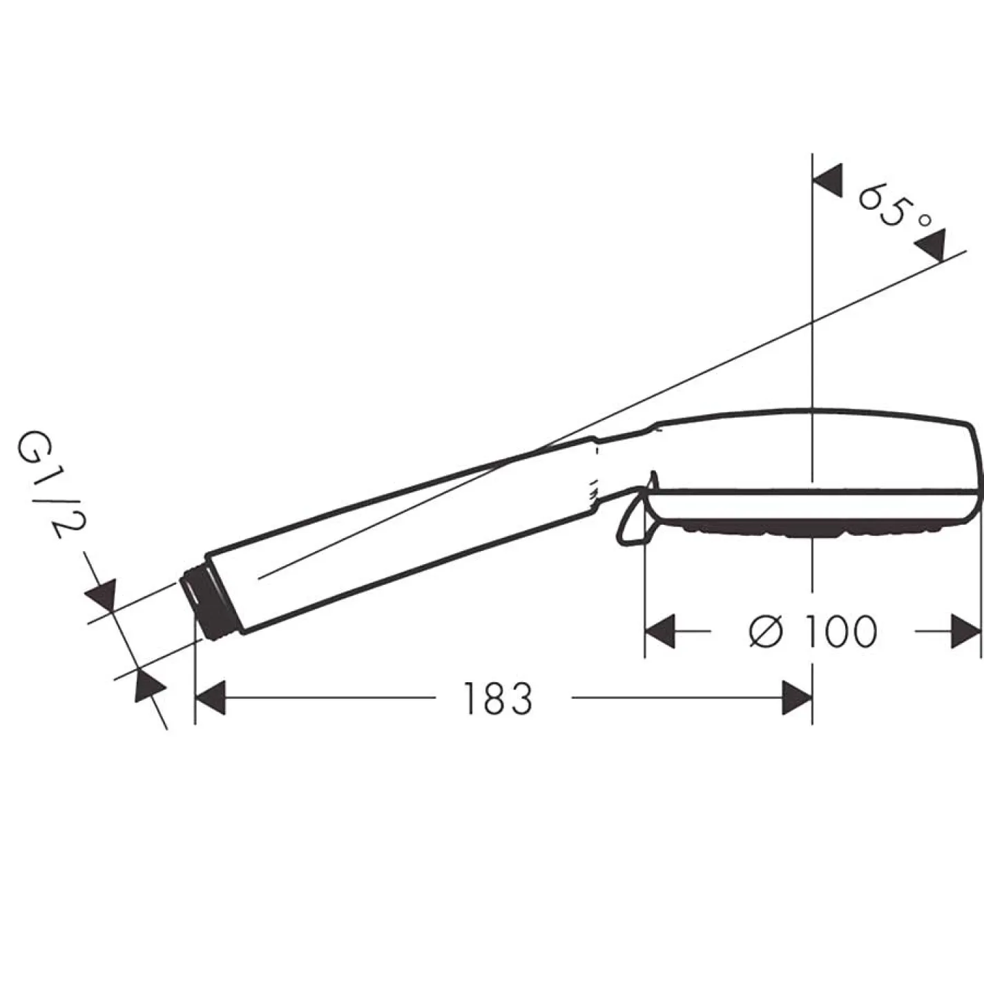 Ручний душ Hansgrohe Crometta 100 хром (26823400) - Фото 1