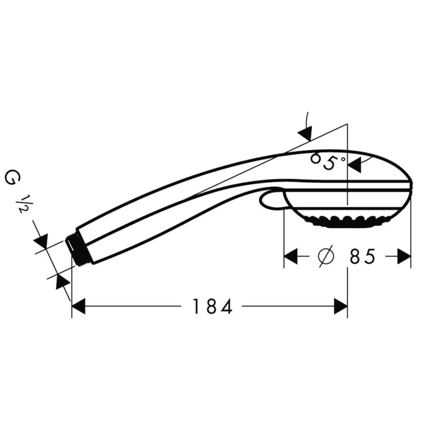 Ручний душ Hansgrohe Crometta 85 Variojet (28562000) - Фото 1