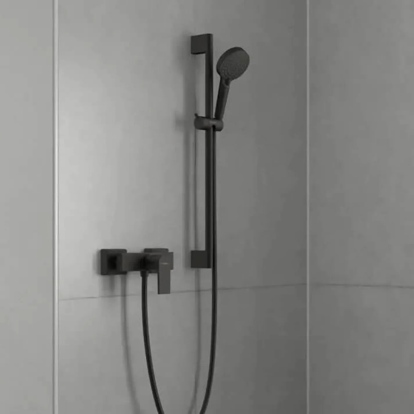 Ручной душ Hansgrohe Vernis Blend черный матовый (26270670) - Фото 3