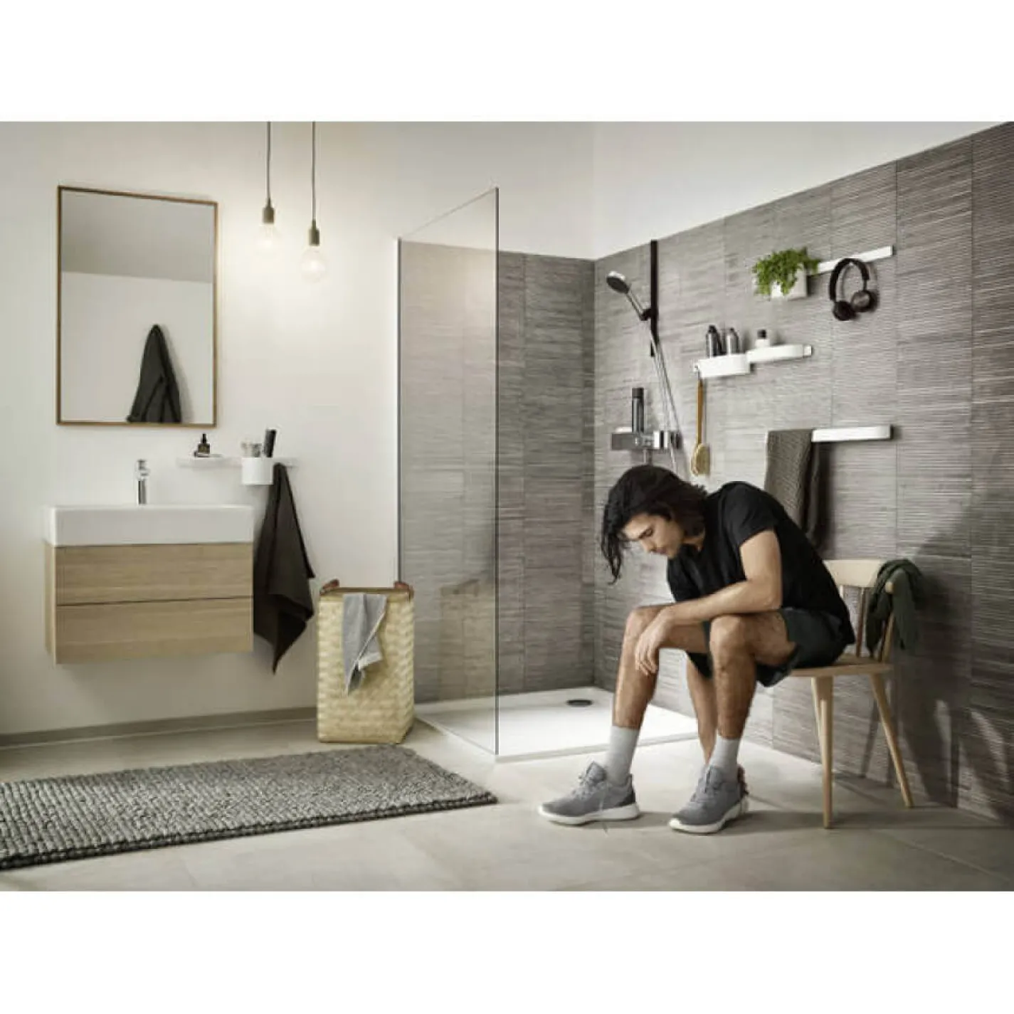 Термостат для душа Hansgrohe ShowerTablet Select Brushed Bronze (24360140) - Фото 2