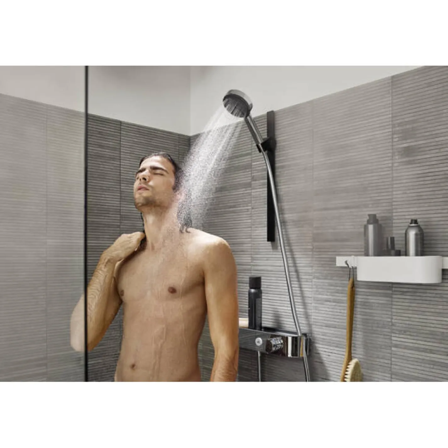 Термостат для душа Hansgrohe ShowerTablet Select Brushed Bronze (24360140) - Фото 3