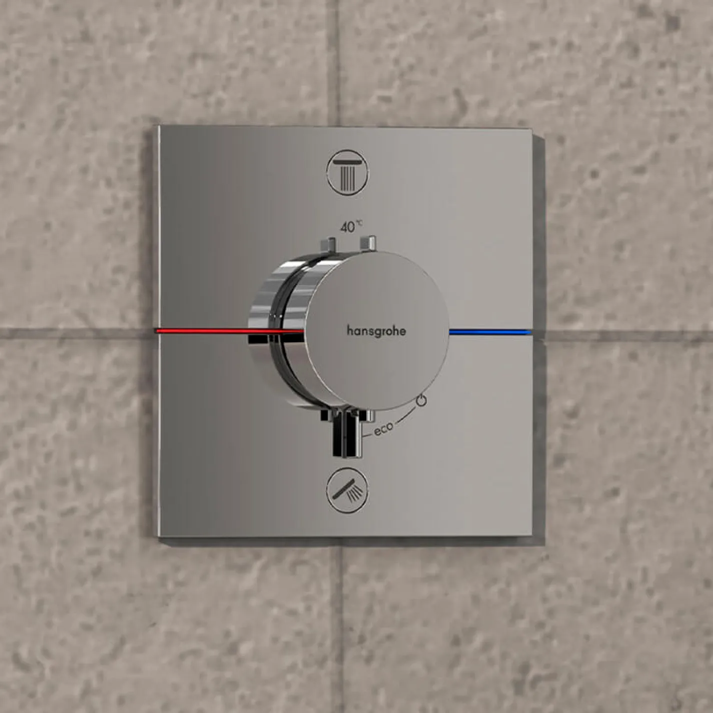 Термостат Hansgrohe ShowerSelect Comfort E на 2 функции, хром (15572000) - Фото 2