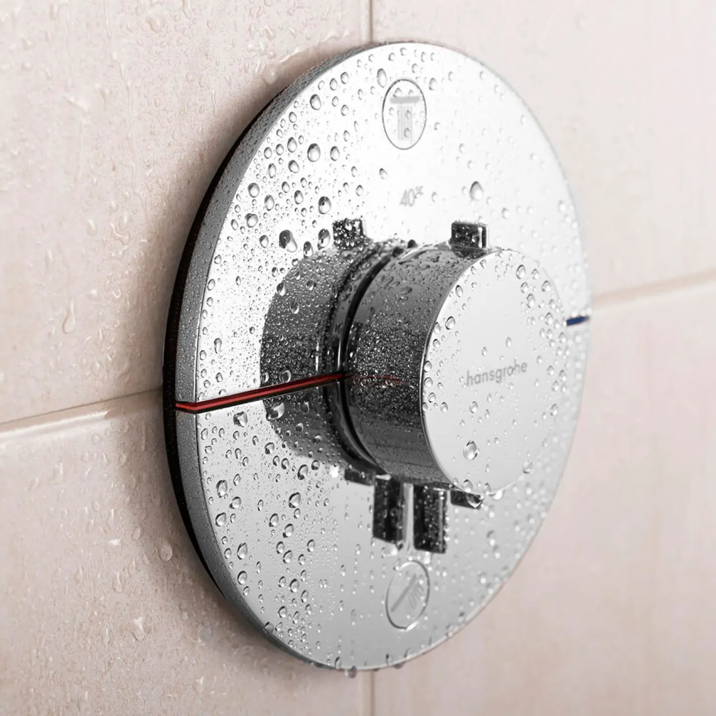 Термостат Hansgrohe ShowerSelect Comfort S на 2 функції, хром (15554000) - Фото 2