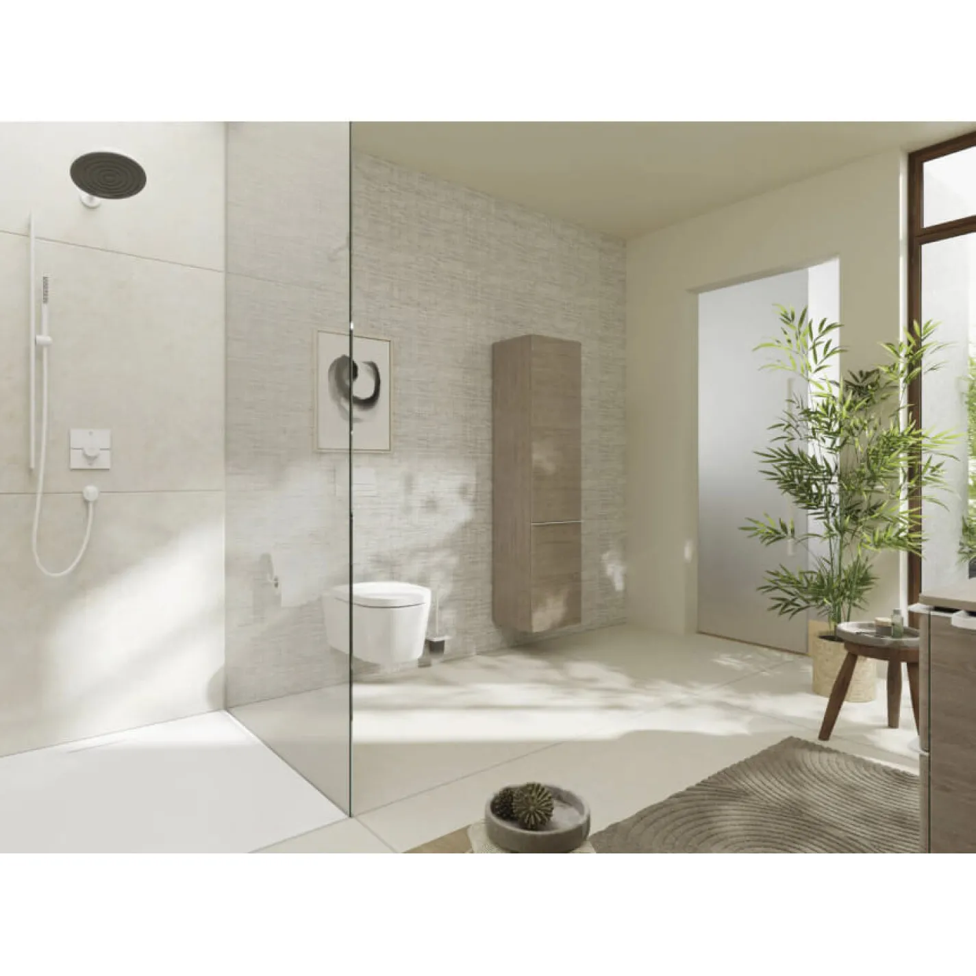 Термостат прихованого монтажу Hansgrohe ShowerSelect Comfort E HighFlow Matt White (15574700) - Фото 2