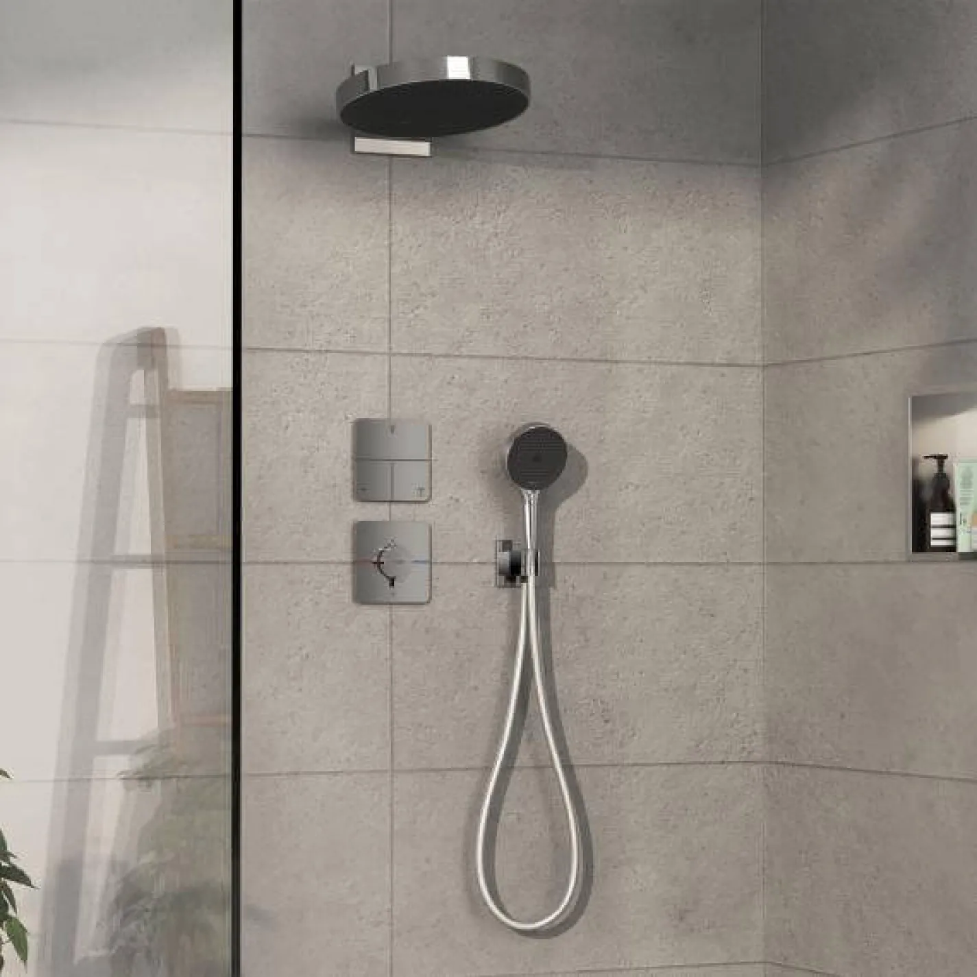 Термостат скрытого монтажа Hansgrohe ShowerSelect Comfort Q HighFlow Chrome (15589000) - Фото 3