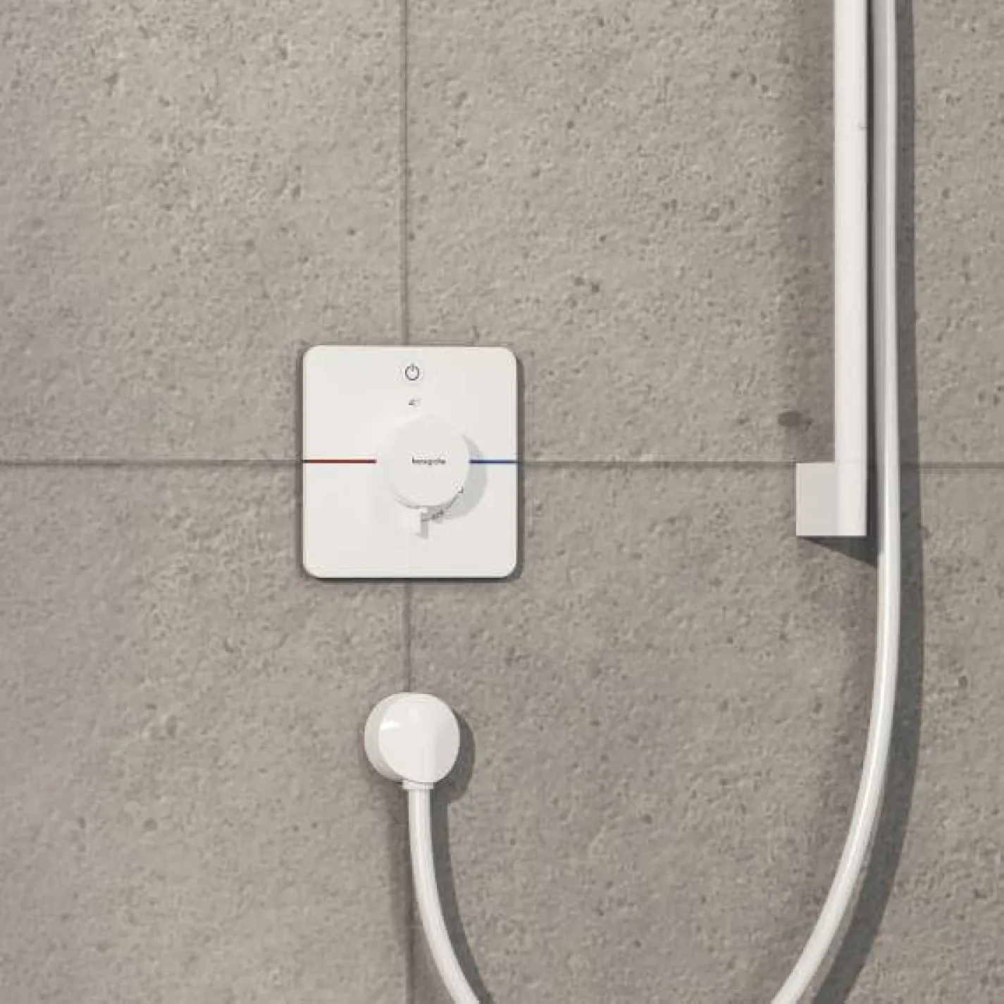 Термостат прихованого монтажу Hansgrohe ShowerSelect Comfort Q на 1 функцію Matt White (15581700) - Фото 2