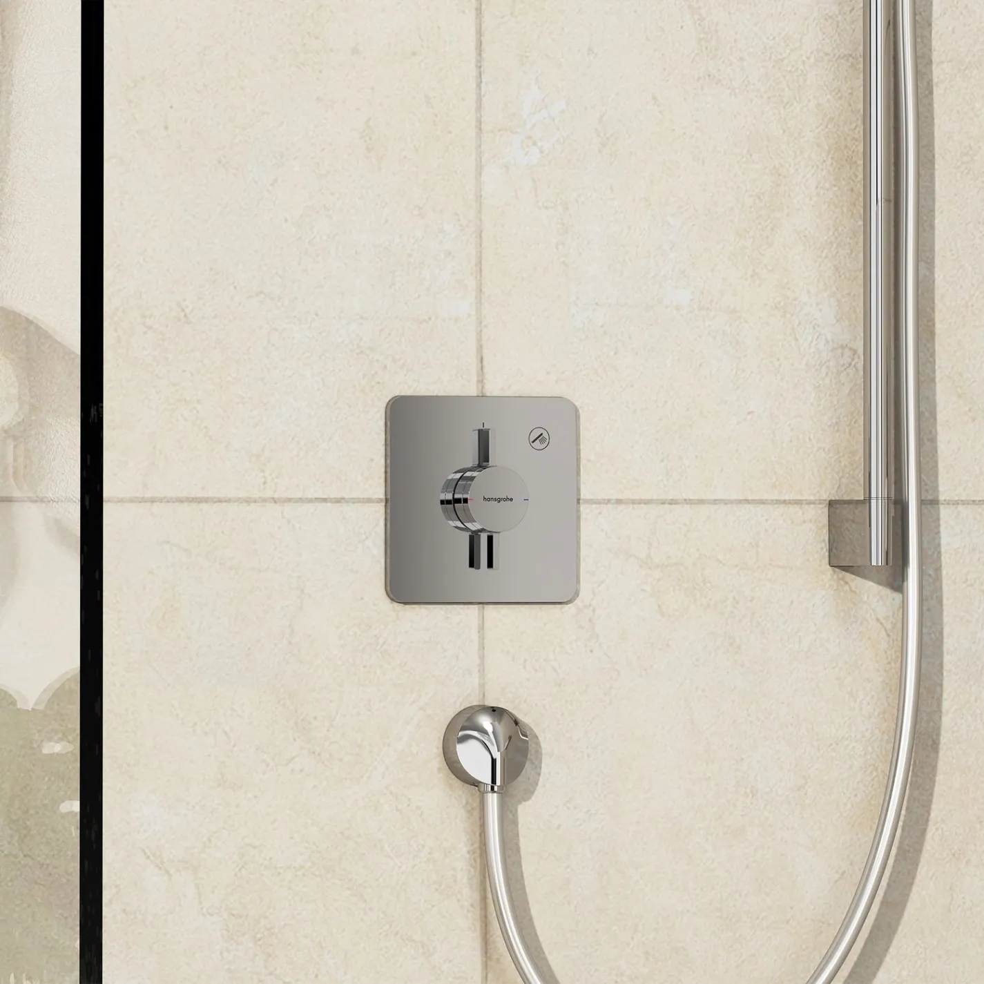 Змішувач для душу Hansgrohe DuoTurn Q на 1 функцію хром (75614000) - Фото 2