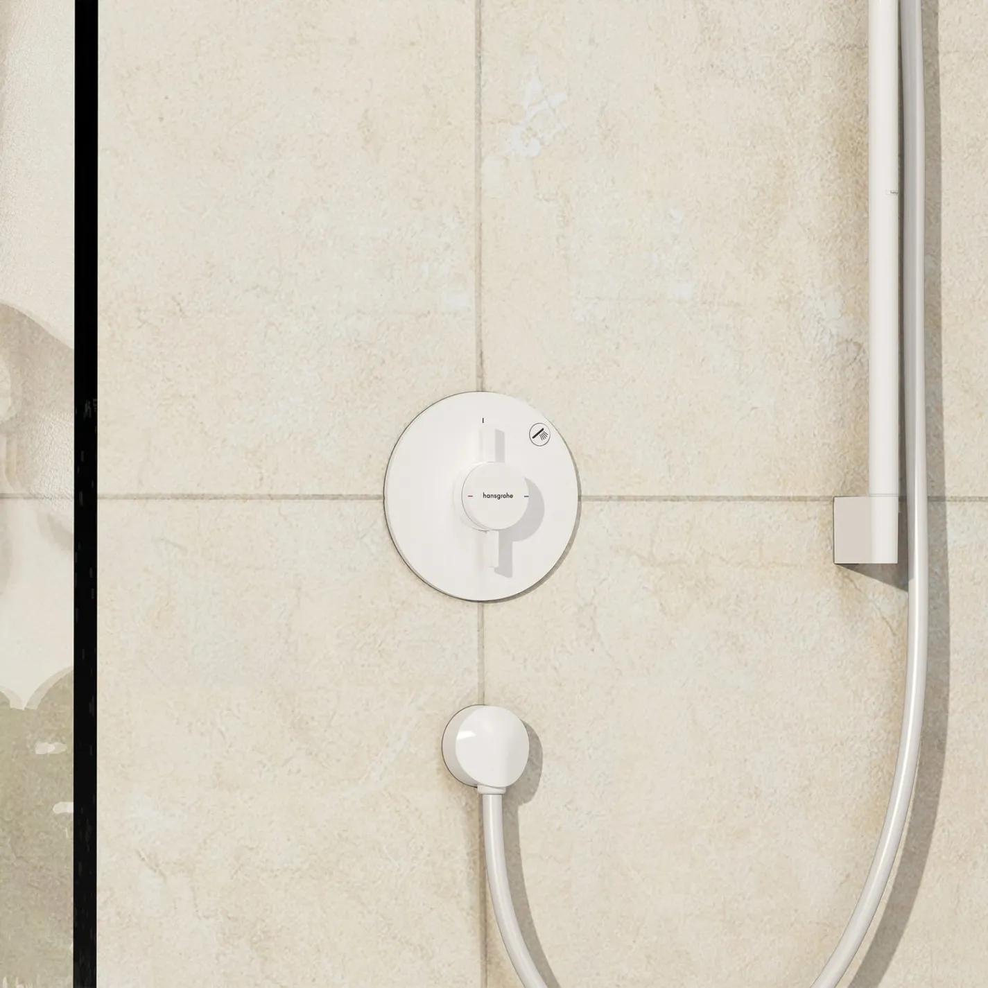 Смеситель для душа Hansgrohe DuoTurn S на 1 функцию белый матовый (75618700) - Фото 2