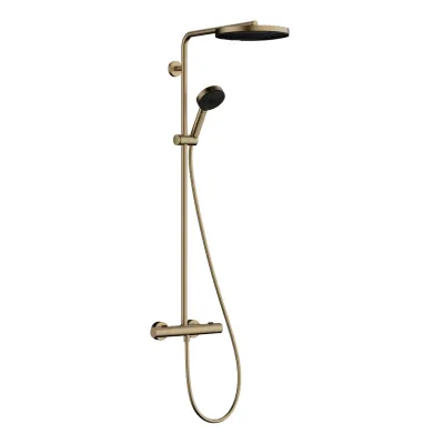 Душова система Hansgrohe Pulsify S Puro Showerpipe EcoSmart 260 1jet з термостатом шліфована бронза (24237140)