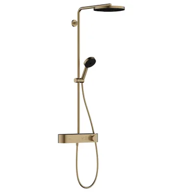 Душова система Hansgrohe Pulsify S Showerpipe 260 1jet з термостатом шліфована бронза (24220140)
