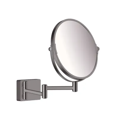 Зеркало для бритья Hansgrohe AddStoris черный матовый/хром (41791340)